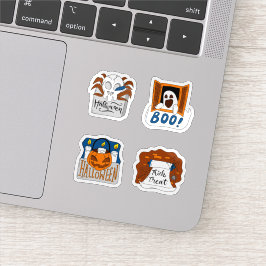Halloween spooky scary sticker collection