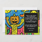 Halloween Spooky Scribble Shindig Einladung (Rückseite)