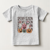 Halloween Spooky Season Baby T-shirt (Vorderseite)