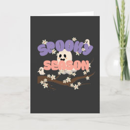 Halloween Spooky Season Folded Greeting Card Karte