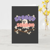 Halloween Spooky Season Folded Greeting Card Karte (Gelbe Blume)