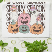 Halloween Spooky Season Geschirrtuch (Gefaltet)