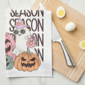 Halloween Spooky Season Geschirrtuch (Viertel Falte)