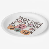 Halloween Spooky Season Pappteller (Schrägansicht)