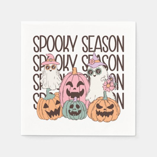 Halloween Spooky Season Serviette (Vorderseite)