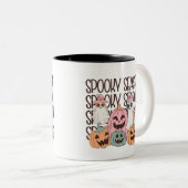 Halloween Spooky Season Zweifarbige Tasse (VorderseiteRechts)