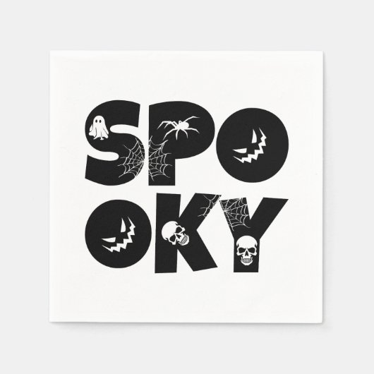 Halloween spooky serviette (Vorderseite)