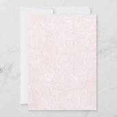 Halloween Spooky Simple Pink Ribbon Girl Geburtsta Einladung (Rückseite)