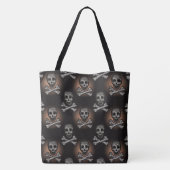 Halloween Spooky Skulls Pattern Tasche (Rückseite)