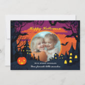 Halloween Spooky Snuggle Castle Karte (Vorderseite)