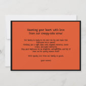 Halloween Spooky Snuggle Castle Karte (Rückseite)