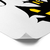 Halloween Spooky Spider Fledermäuse mit Spuk Haus Poster (Ecke)