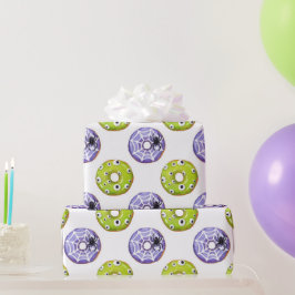 Halloween Spooky Spider & Green Mit Augen Monster  Geschenkpapier