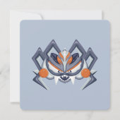 Halloween Spooky Spider / König von Kürbis Einladung (Vorderseite)