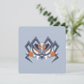 Halloween Spooky Spider / König von Kürbis Einladung (Stehend Vorderseite)