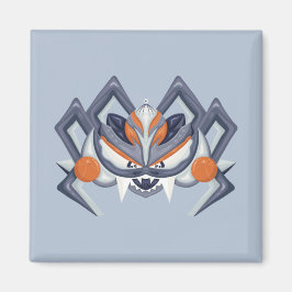 Halloween Spooky Spider / König von Kürbis Magnet