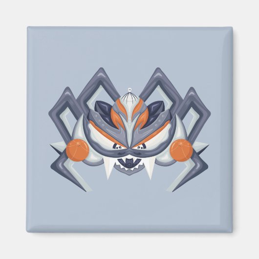 Halloween Spooky Spider / König von Kürbis Magnet (Vorne)