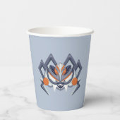 Halloween Spooky Spider / König von Kürbis Pappbecher (Rückseite)