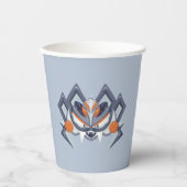 Halloween Spooky Spider / König von Kürbis Pappbecher (Vorderseite)