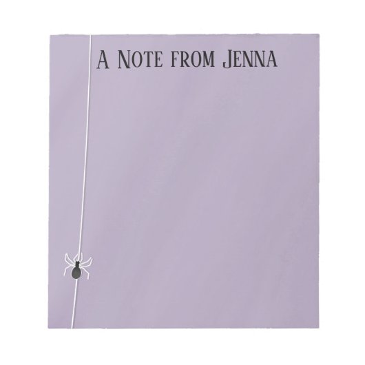 Halloween Spooky Spider Web Whimsical Niedlich Notizblock (Vorderseite)