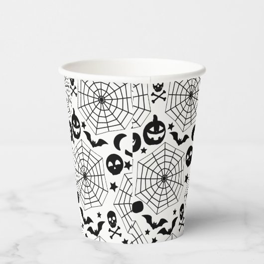 Halloween Spooky Spidernetze Pappbecher (Rechts)