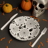 Halloween Spooky Spidernetze Pappteller
