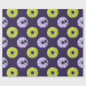 Halloween Spooky Spione Green Mit Augen Monster Li Geschenkpapier (Flach)