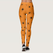 Halloween Spooky Spirit Orange Leggings (Rückseite)