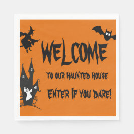 Halloween Spooky Spuk House Paper Serviette