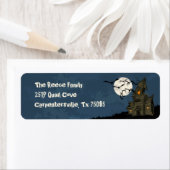 Halloween Spooky Spuk Mansion Address Labels (Insitu)