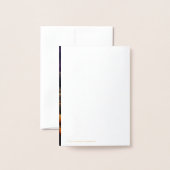 Halloween Spooky Spuk Town Night Folienkarte (Rückseite mit Umschlag)