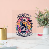 Halloween Spooky Summer Skeleton Drink Acrylschild (Hochzeit)