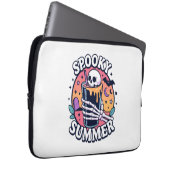 Halloween Spooky Summer Skeleton Drink Laptopschutzhülle (Vorne Rechts)