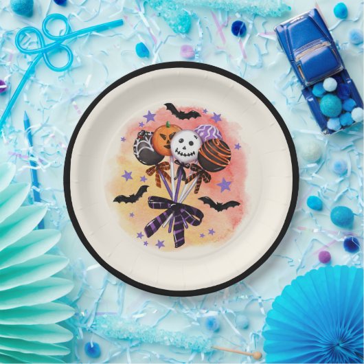 Halloween Spooky Sweet Cake Pops Pappteller (Party)