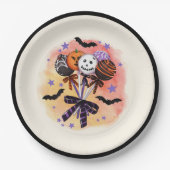 Halloween Spooky Sweet Cake Pops Pappteller (Vorderseite)