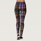 Halloween Spooky Swirl Kariert Leggings (Rückseite)