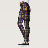 Halloween Spooky Swirl Kariert Leggings (Links)