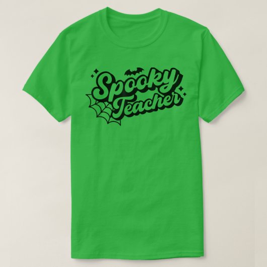 Halloween Spooky Teacher Trick oder Teach Funny Ha T-Shirt (Design vorne)
