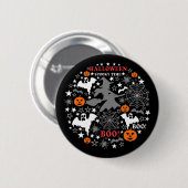 Halloween Spooky Time Button (Vorne & Hinten)