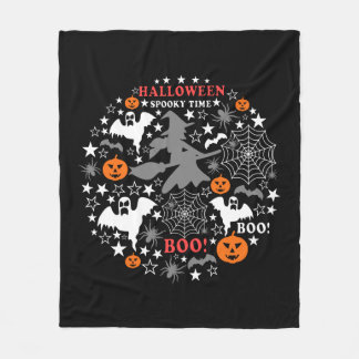 Halloween Spooky Time Fleecedecke