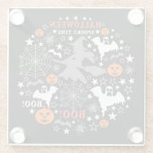 Halloween Spooky Time Glasuntersetzer (Rückseite)