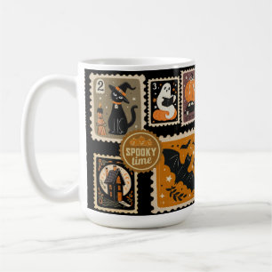 Halloween Spooky Time Postal Briefmarke Geister Ba Kaffeetasse