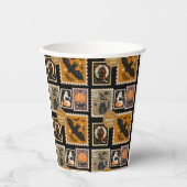 Halloween Spooky Time Postal Briefmarke Geister Ba Pappbecher (Vorderseite)
