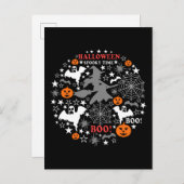 Halloween Spooky Time Postkarte (Vorne/Hinten)