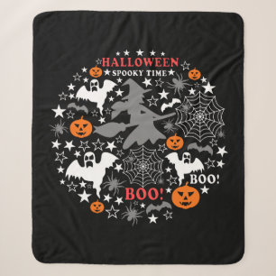 Halloween Spooky Time Sherpadecke