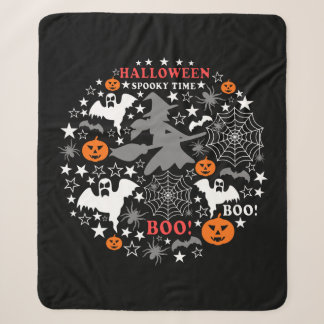 Halloween Spooky Time Sherpadecke