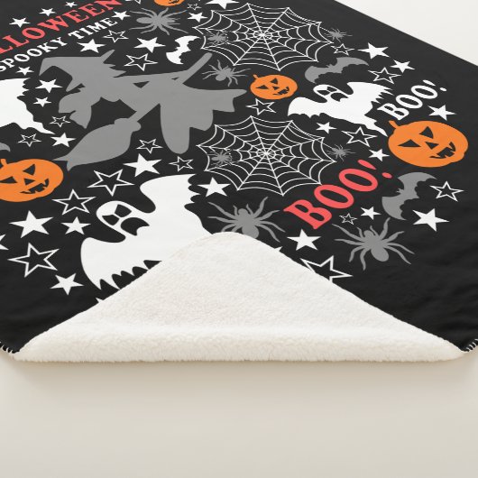 Halloween Spooky Time Sherpadecke (3/4)