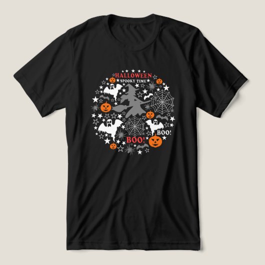 Halloween Spooky Time Tri-Blend Shirt (Design Vorderseite)