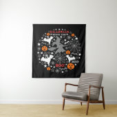 Halloween Spooky Time Wandteppich (Beispiel)