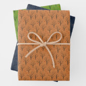 Halloween Spooky Trees Moon 3-Blatt Set Geschenkwr Geschenkpapier Set (Beispiel)